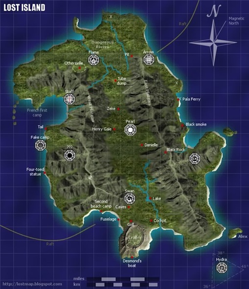 Mapas de la isla de LOST
